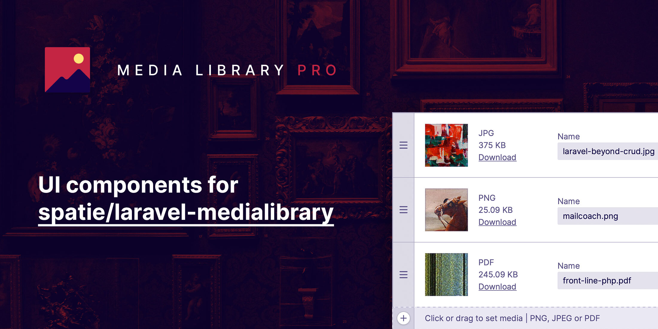 Media library pro